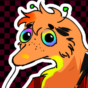 I have never had a fursona and never really connected with any animal in that way until I learned that anthro worms-on-a-string exist in the furry community and something clicked. Behold: a butch worm on a string.